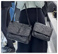 SAINT LAURENT Niki Baby quilted crinkled glossed chain strap shoulder bag ysl 