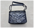 SAINT LAURENT Niki Baby quilted crinkled glossed chain strap shoulder bag ysl 