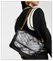 SAINT LAURENT Niki Baby quilted crinkled glossed chain strap shoulder bag ysl 