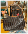 Goyard Goyardine Coated Canvas Leather Saint Louis Tote Handbag St. Louis Chevron Tote