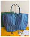 Goyard Goyardine Coated Canvas Leather Saint Louis Tote Handbag St. Louis Chevron Tote