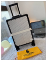 ROLLING SUITCASE Goyard Goyardine Canvas Clamecy Cowhide Bourget PM Trolley Case luggage travel
