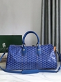 Goyard Chevron Croisiere 50 Duffle Travel Bag Croisiere Coated Canvas weekend men handbag