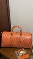 Goyard Chevron Croisiere 50 Duffle Travel Bag Croisiere Coated Canvas weekend men handbag