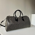 Goyard Chevron Croisiere 50 Duffle Travel Bag Croisiere Coated Canvas weekend men handbag
