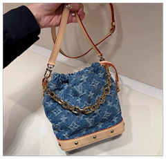               Nano Noé backpack Denim Blue Monogram handbag luxury design     ag