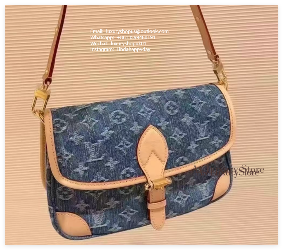 Louis Vuitton Nano Noé backpack Denim Blue Monogram handbag luxury design lv bag