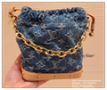 Louis Vuitton Nano Noé backpack Denim Blue Monogram handbag luxury design lv bag