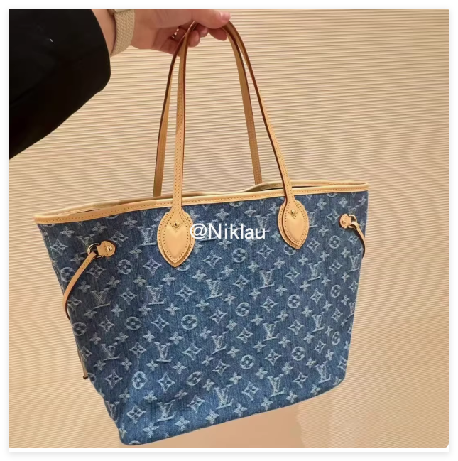 Louis Vuitton Nano Noé backpack Denim Blue Monogram handbag luxury design lv bag