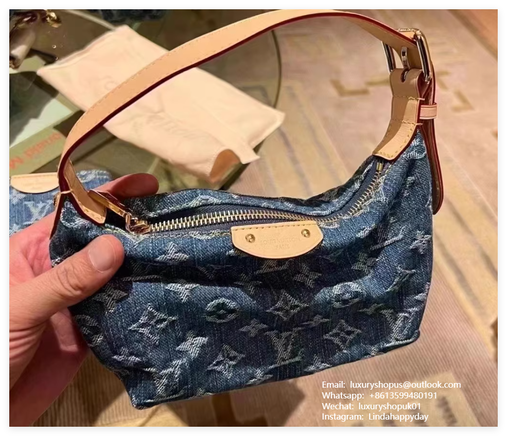 Louis Vuitton Nano Noé backpack Denim Blue Monogram handbag luxury design lv bag