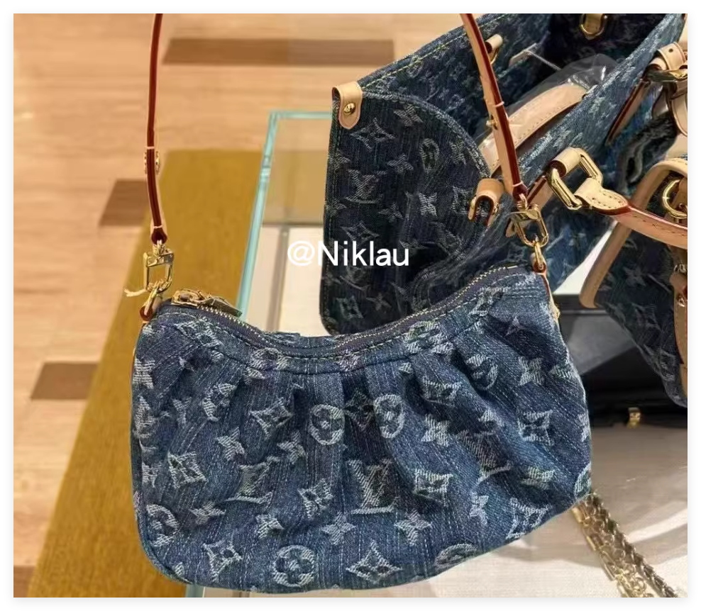 Louis Vuitton Nano Noé backpack Denim Blue Monogram handbag luxury design lv bag