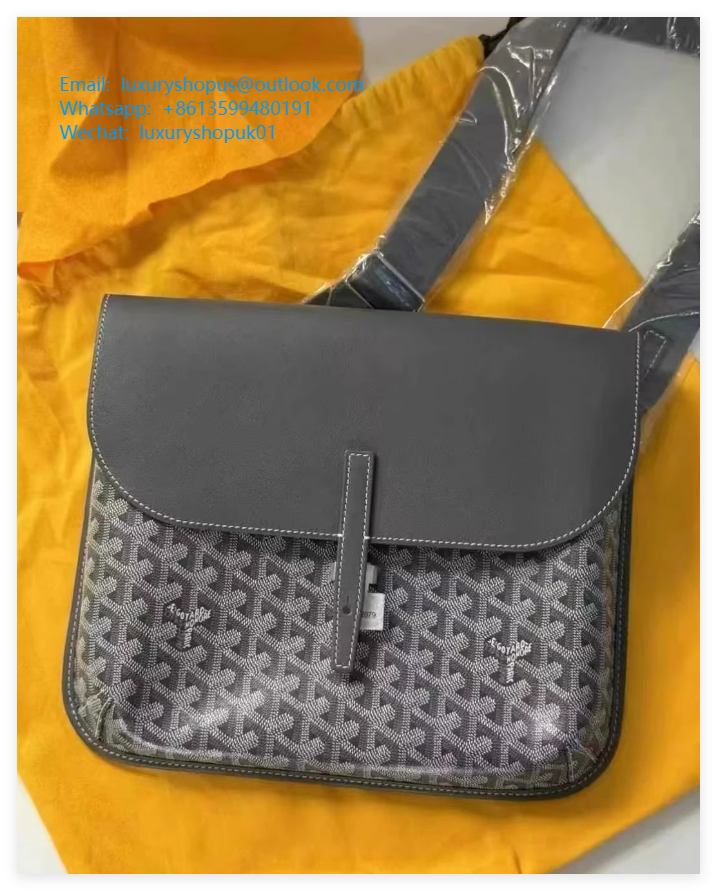 Goyard Coursier Messenger bag Sac messager Belvedere II en toile enduite handbag