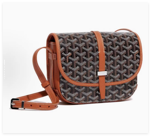 Goyard Coursier Messenger bag Sac messager Belvedere II en toile enduite handbag