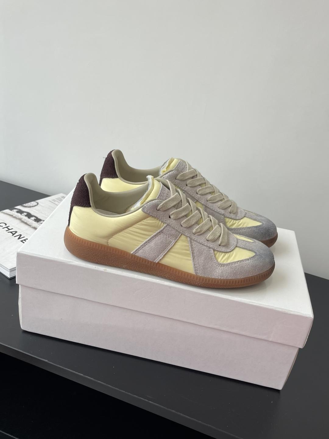 Maison Margiela Men's Replica Leather Low-Top suede Sneakers MM6 women shoes 