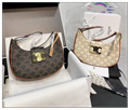 Celine Ava Triomphe Canvas calfskin leather handbag Best luxury design tote bags