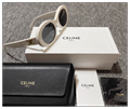 Celine Triomphe Acetate Rectangle Sunglasses Women's Square eyewear designer 