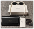 Celine Triomphe Acetate Rectangle Sunglasses Women's Square eyewear designer 