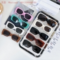 Celine Triomphe Acetate Rectangle Sunglasses Women's Square eyewear designer 