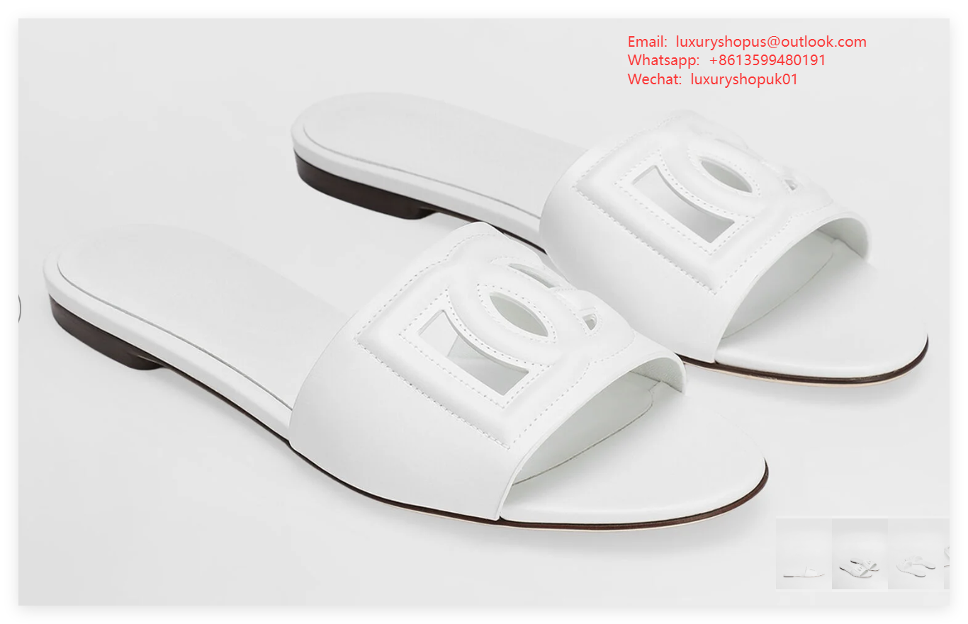                 Slides sandal DG Logo jelly rubber women summer shoes slip on  17