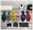 Dolce&Gabbana Bianca embellished lace flats DG lace mesh slide sandals mules crystal sandals
