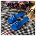 Dolce&Gabbana DG cutout rubber slides open toe jelly design luxury DG sandals 