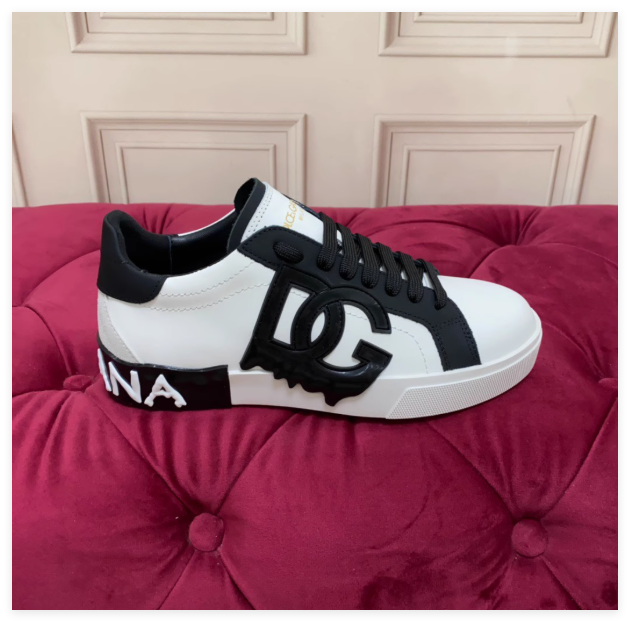                 Portofino Logo Lettering Sneakers Men Women DG white shoes sale 16
