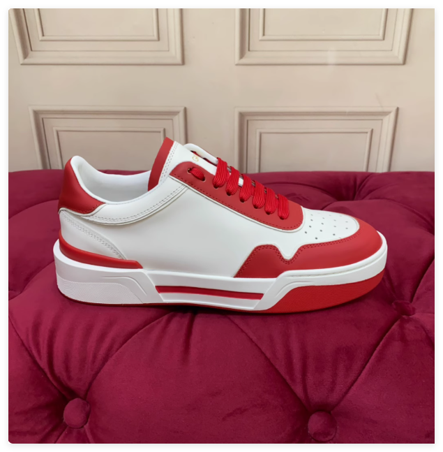 Dolce & Gabbana New Roma leather perforated sneakers DG luxury design shoes sale