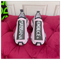 Dolce & Gabbana logo-print panelled sneakers monochrome design knitted Men Women