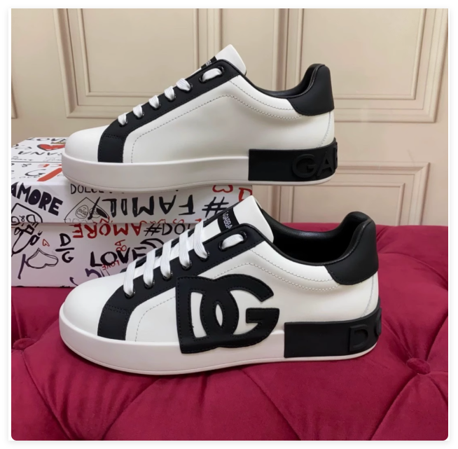 Dolce & Gabbana logo-print panelled sneakers monochrome design knitted Men Women