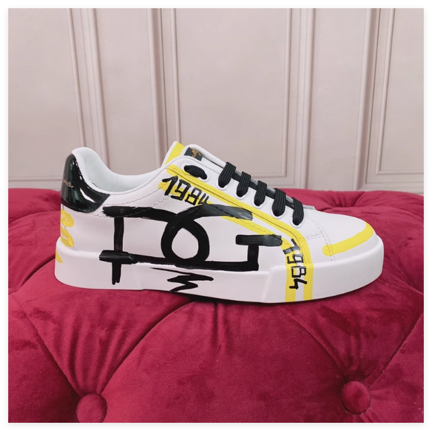 Dolce & Gabbana Limited edition Portofino line sneakers Men women fashion shoes 