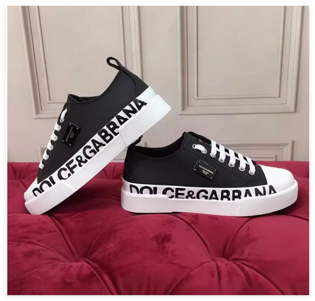 Dolce & Gabbana logo-print low-top sneakers White men women fashion design shoes