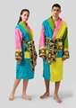 Versace Baroque Robe loungewear Long sleeves Women Men luxury cotton bathrobe DG