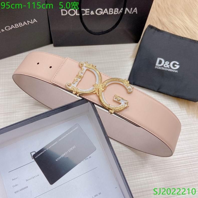 Dolce & Gabbana Women's Black Barocco Logo Leather Belt design luxury cheap sale