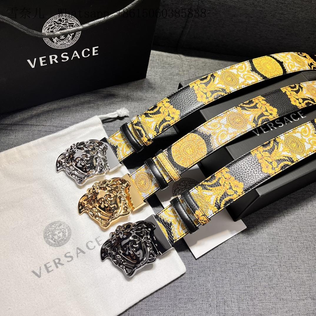Versace Medusa Biggie leather belt buy Men Women Shop cheap luxury design buckle