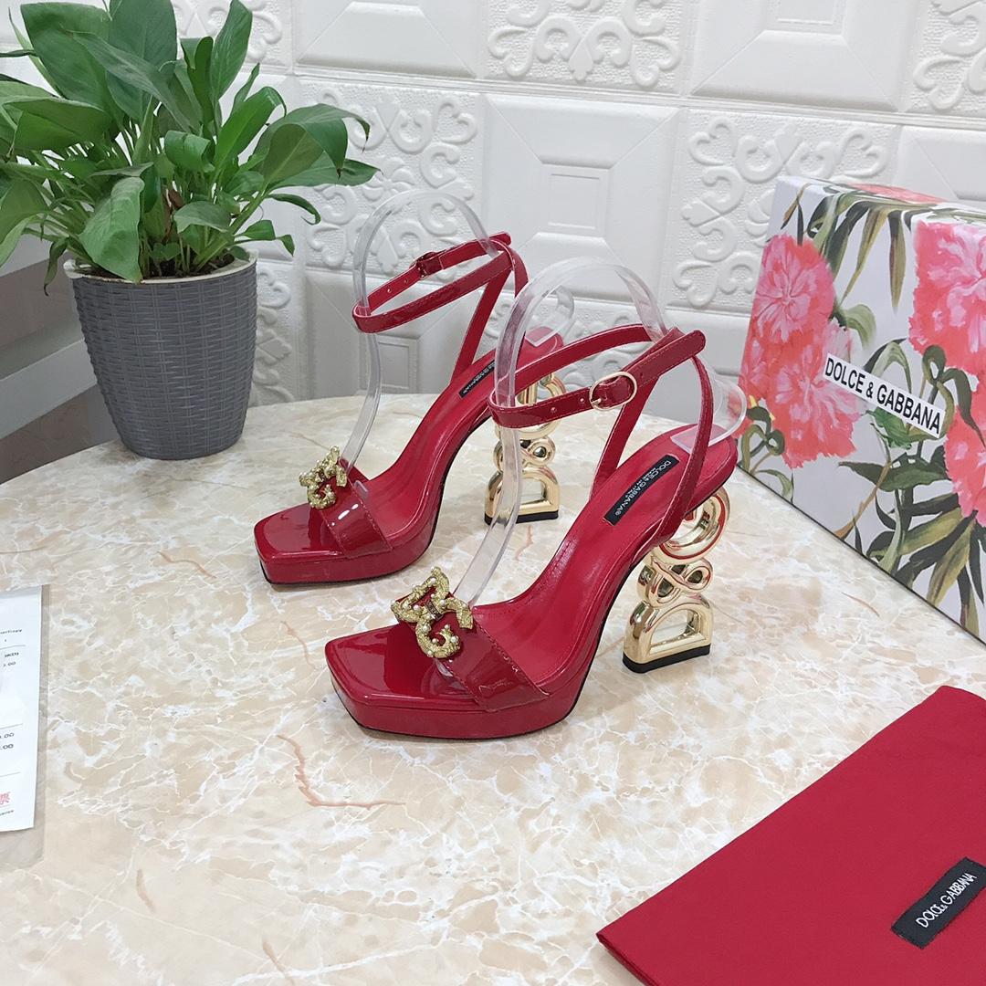 Dolce & Gabbana Baroque DG Heel Sandals Ladies high heels party sexy shoes DG