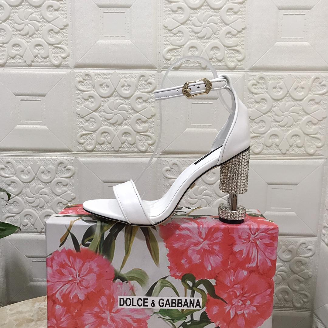 Dolce & Gabbana Baroque DG Heel Sandals Ladies high heels party sexy shoes DG