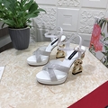 Dolce & Gabbana Baroque DG Heel Sandals Ladies high heels party sexy shoes DG