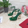 Dolce Gabbana Baroque DG Heel Sandals Ladies high heels party sexy shoes DG shoe