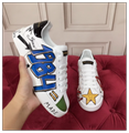 Dolce & Gabbana Leather Embellished Portofino low-top sneakers Men Women shoes