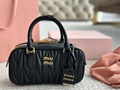 Miu Miu Matelassé Suede Arcadie Top-Handle Bag Shop design luxury handbag sale