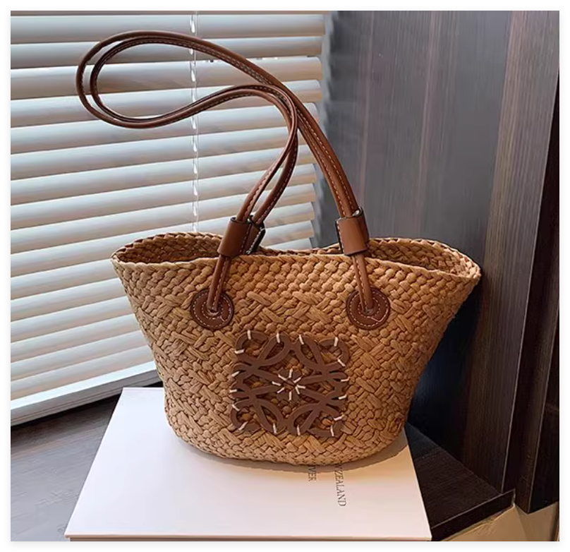 LOEWE x Paula's Ibiza Medium Woven Anagram Basket Bag women handbag luxury brand