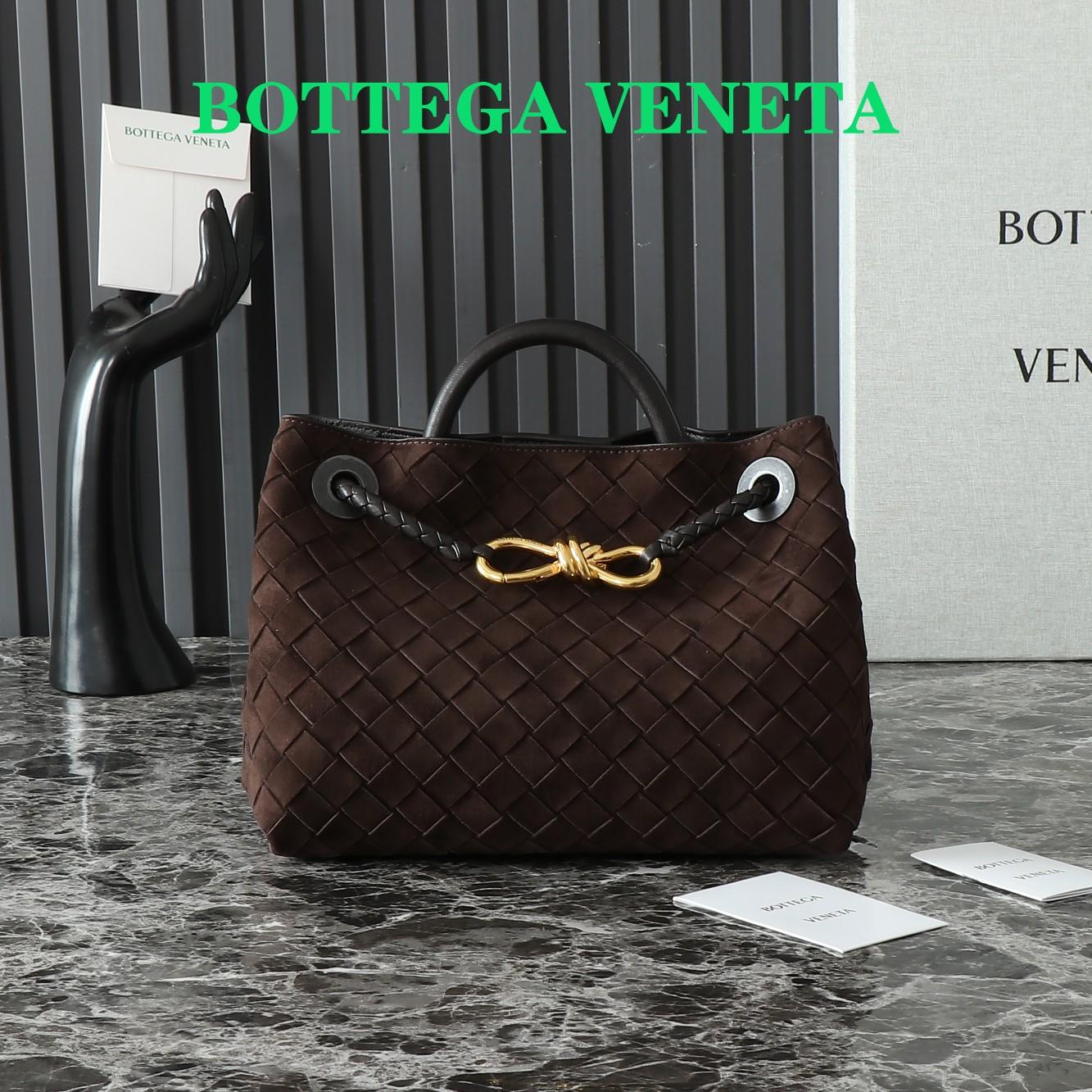 Bottega Veneta Small Lambskin Andiamo Shoulder Bag Intrecciato weave handbag 