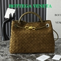 Bottega Veneta Small Lambskin Andiamo Shoulder Bag Intrecciato weave handbag 