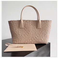 Bottega Veneta Cabat Small intrecciato-woven nappa leather tote proportioned bag