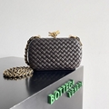 Bottega Veneta Knot Clutch Padded intrecciato woven lambskin clutch wallet purse