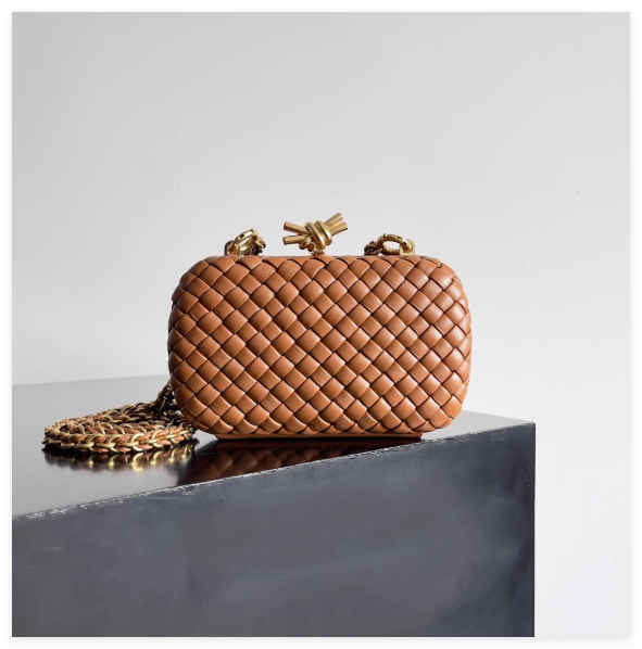 Bottega Veneta Knot Clutch Padded intrecciato woven lambskin clutch wallet purse