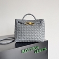 Bottega Veneta Andiamo Small leather tote bag Intrecciato weave knotted golden  