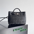 Bottega Veneta Andiamo Small leather tote bag Intrecciato weave knotted golden  