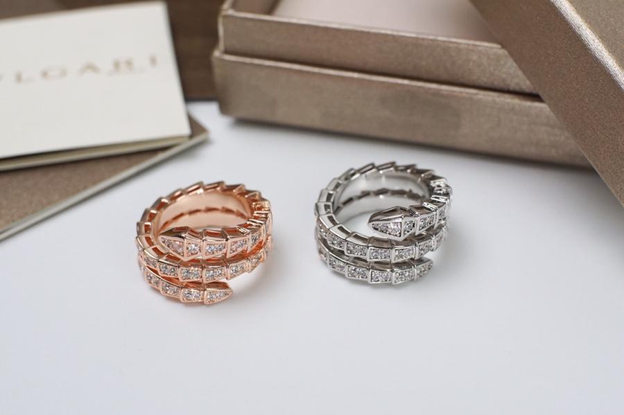 Bvlgari  Serpenti Viper Ring White Gold Luxury design cheap Fashion Jewellery   Bvlgari Rings. Serpenti series. The Bvlgari Serpenti Viper ring white gold