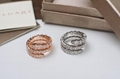 Bvlgari  Serpenti Viper Ring White Gold Luxury design cheap Fashion Jewellery   Bvlgari Rings. Serpenti series. The Bvlgari Serpenti Viper ring white gold